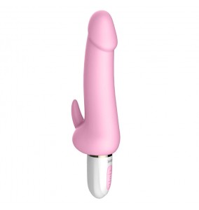 HK LETEN Dream Dildo G-Spot Clit Stimulator Smart Warming Dual-Vibrator (Chargeable - Pink)